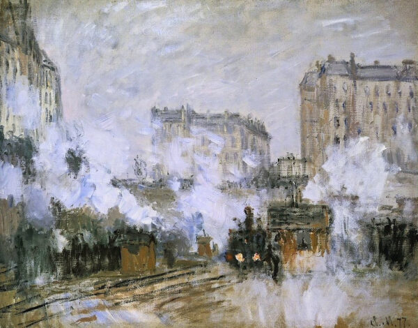 Exterior de la estación de tren de Saint-Lazare, llegada de un tren – Claude Monet Claude Monet 2024-11-21