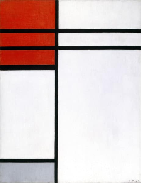 Composición con rojo – Mondrian Piet Mondrian 2024-11-21