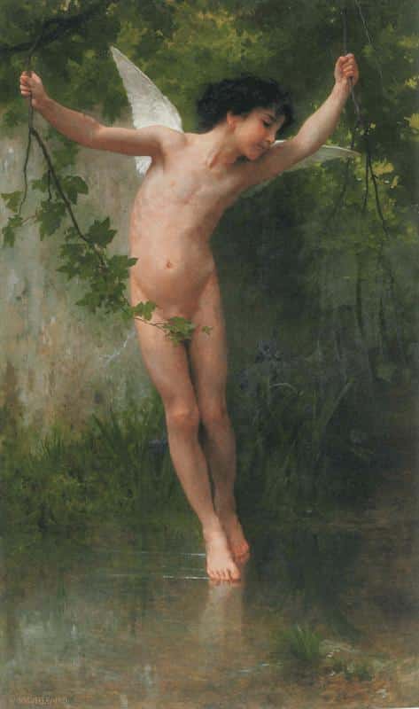 Cupido volando sobre el agua – William Bouguereau William Bouguereau 2024-11-21