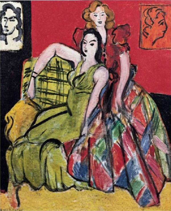 Dos chicas: La falda amarilla y la falda de cuadros – Matisse Henri Matisse 2024-11-21