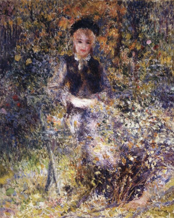 Chica joven en un banco de jardín – Pierre-Auguste Renoir Pierre-Auguste Renoir 2024-11-21