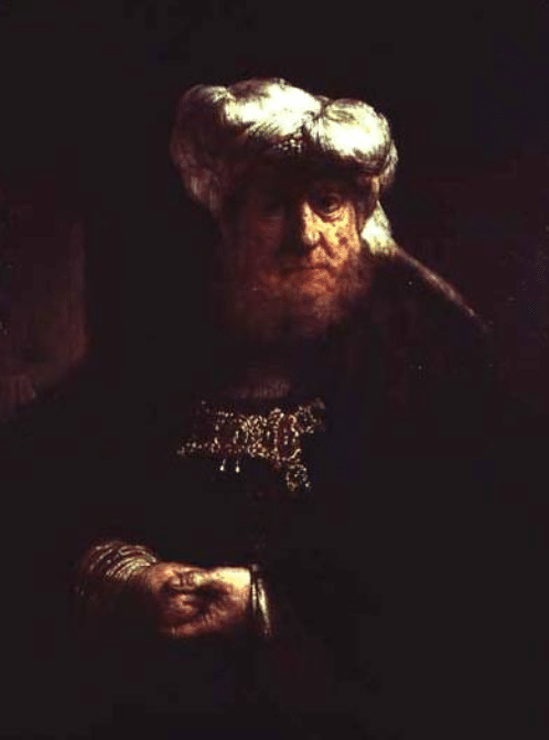 Hombre en traje oriental (posiblemente el rey Uzzías afectado por la lepra) – Rembrandt van Rijn Rembrandt van Rijn 2024-09-19