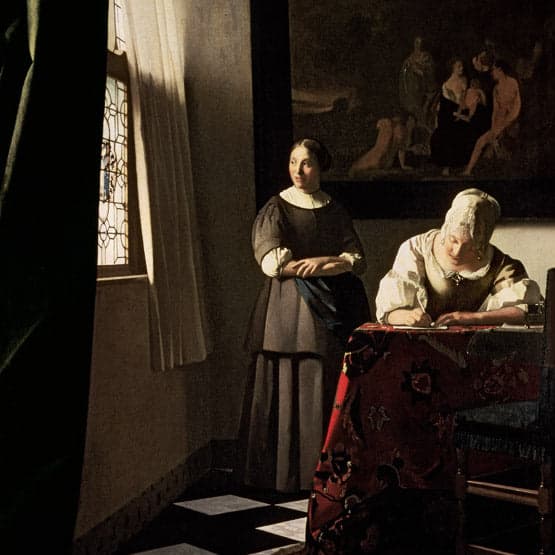 Mujer escribiendo una carta y su criada – Johannes Vermeer Johannes Vermeer 2024-09-19