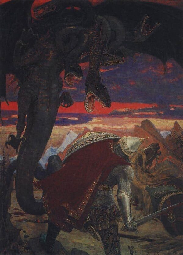 Luchar contra Dobrynya Nikitich con la serpiente de siete cabezas Hidra – Viktor Vasnetsov Viktor Vasnetsov 2024-12-21