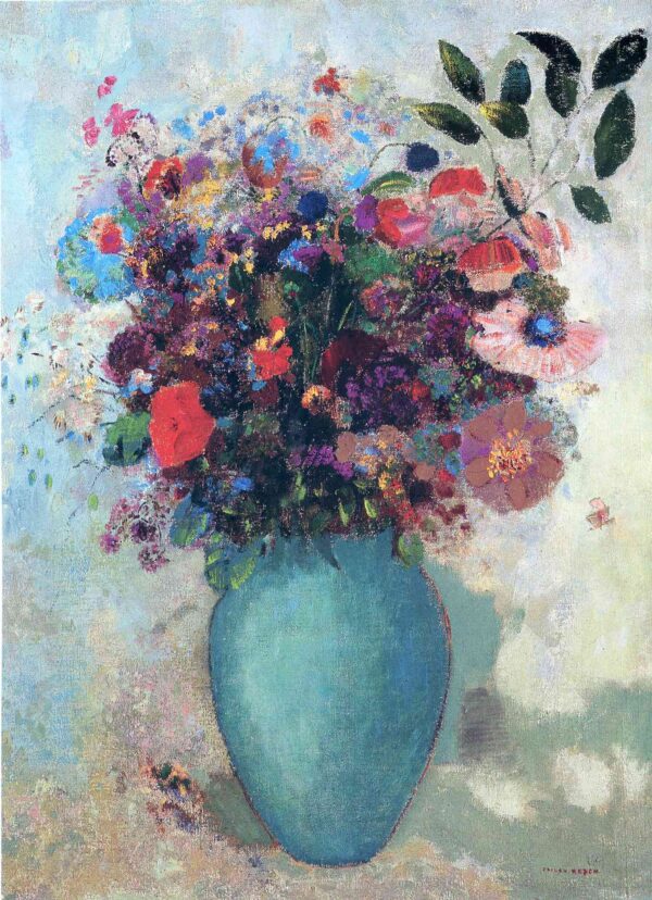 Flores en un jarrón turquesa – Odilon Redon Odilon Redon 2024-12-22