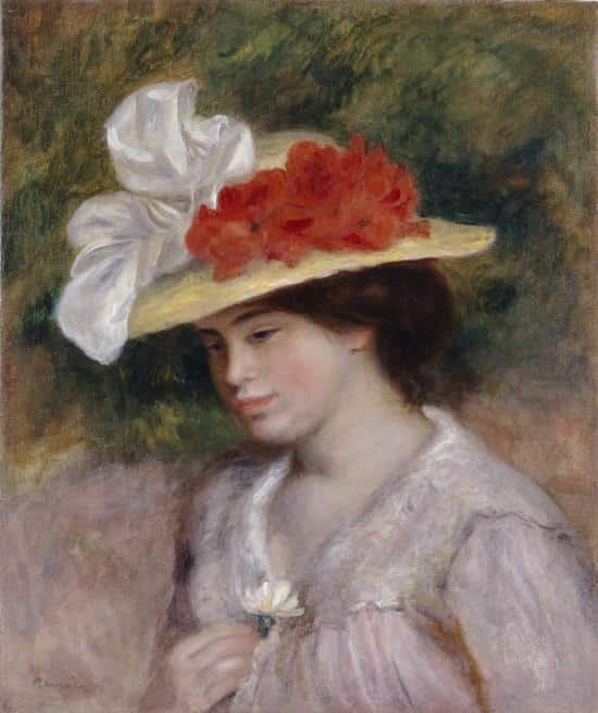 Mujer con un sombrero de flores – Pierre-Auguste Renoir Pierre-Auguste Renoir 2024-09-20