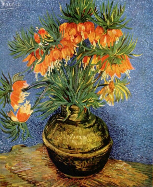 Fritillarias, corona imperial en un jarrón de cobre – Van Gogh Vincent Van Gogh 2024-11-21