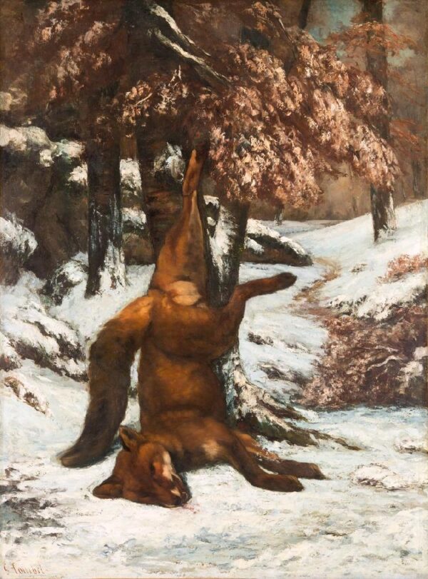 Renard suspendido en un árbol, en la nieve – Gustave Courbet Gustave Courbet 2024-11-21