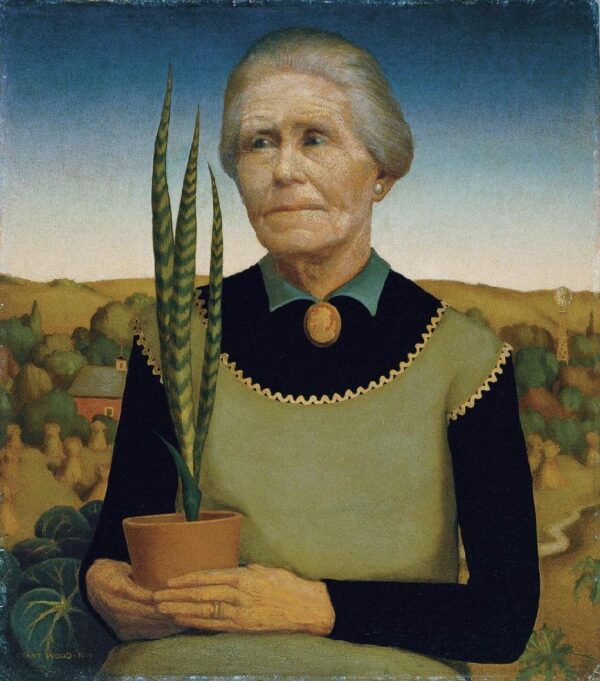 Mujer con plantas – Grant Wood Grant Wood 2024-11-21