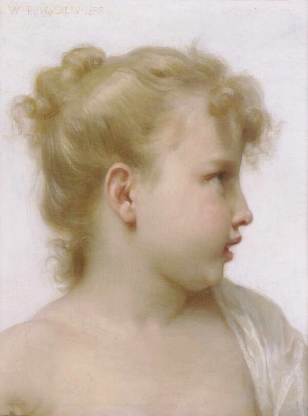 Cabeza de una niña pequeña – William Bouguereau William Bouguereau 2024-11-21