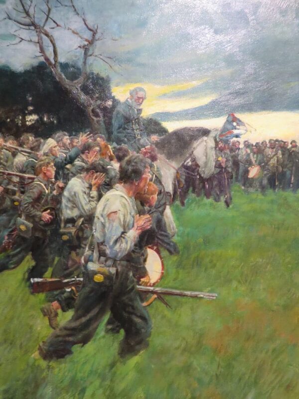 Su ejército se deshizo y lo siguió llorando y sollozando, de General Lee tal como lo conocí por A.R.H. Ranson, publicado en la revista Harpers Monthly, febrero de 1911 – Howard Pyle Howard Pyle 2025-02-05