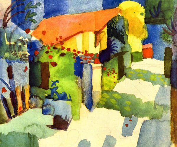 Casa en el jardín (detalle) – August Macke August Macke 2024-11-21