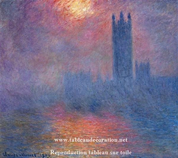 Londres, el Parlamento. Agujero de sol en la niebla – Cuadro de Monet Claude Monet 2024-09-19