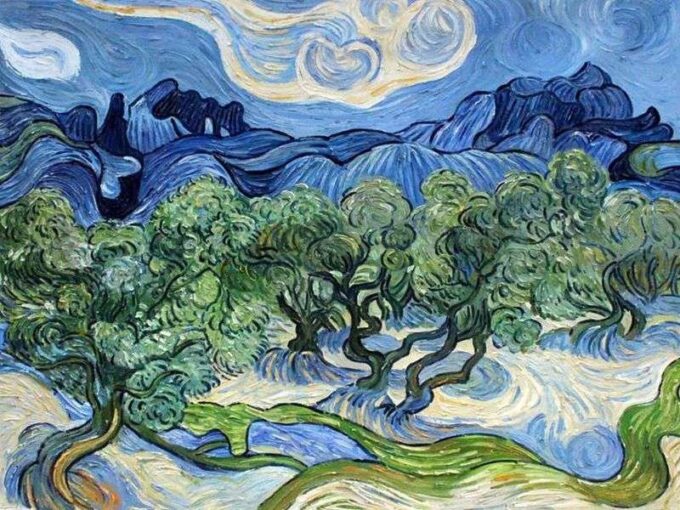 Olivares con los Alpilles al fondo – Van Gogh Vincent Van Gogh 2024-09-19