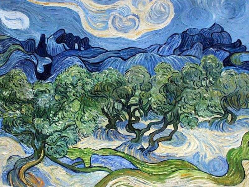 Olivares con los Alpilles al fondo – Van Gogh Vincent Van Gogh 2024-09-19 2