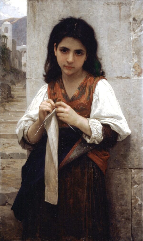 Máquina de tejer de William Bouguereau William Bouguereau 2024-11-21