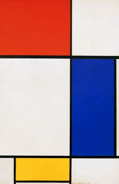 Composición con rojo, amarillo y azul – Mondrian Piet Mondrian 2024-11-21