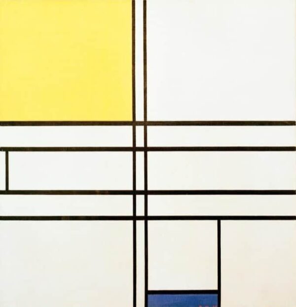 Composición en azul y amarillo – Mondrian Piet Mondrian 2024-11-21