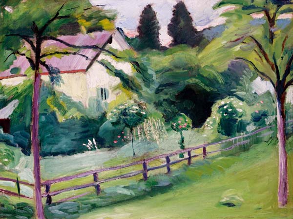 Casa de campo con jardín – August Macke August Macke 2024-09-20