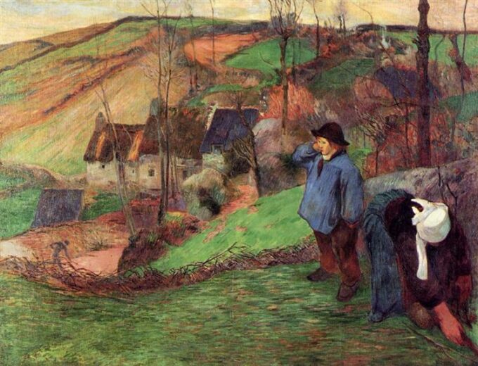 Paisaje en Bretaña (1888) – Paul Gauguin Paul Gauguin 2024-09-20