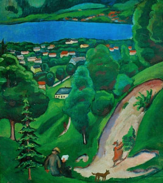 Paisaje cerca del Lago Tegern – August Macke August Macke 2024-09-20