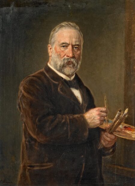 Autorretrato con paleta de pintor – Ludwig Knaus Ludwig Knaus 2024-12-27