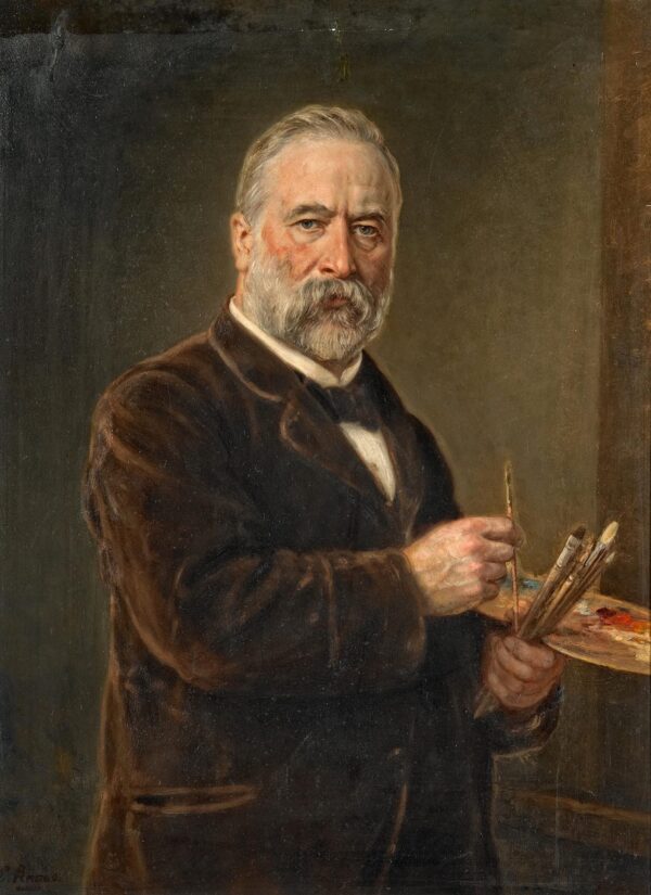 Autorretrato con paleta de pintor – Ludwig Knaus Ludwig Knaus 2024-12-26