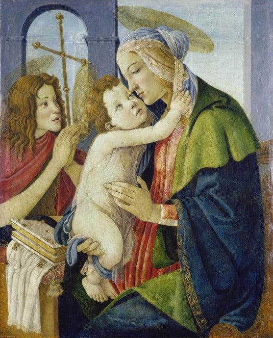 La Virgen y el Niño con el niño San Juan – Sandro Botticelli Sandro Botticelli 2024-11-21