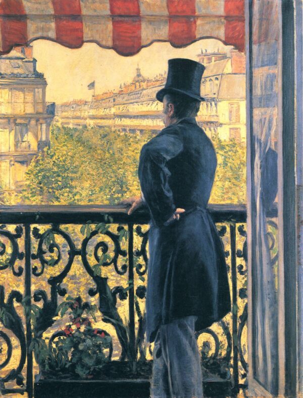 Hombre en un balcón del bulevar Haussmann – Caillebotte Gustave Caillebotte 2024-11-21