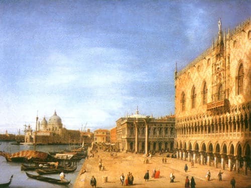 «El Molo mirando hacia el oeste» de Giovanni Antonio Canal Canaletto 2024-11-21