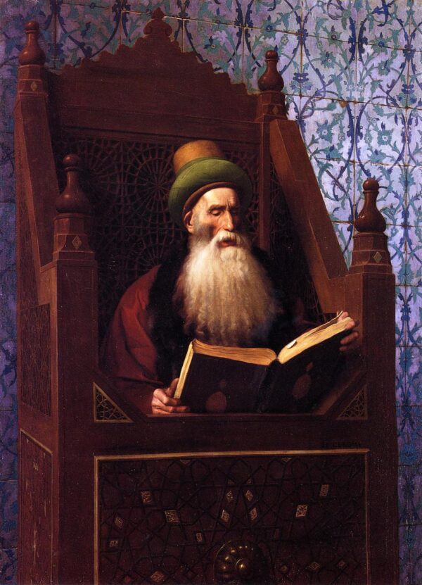 Mufti leyendo en su taburete de oración – Jean-Léon Gérôme Jean-Léon Gérôme 2024-11-21