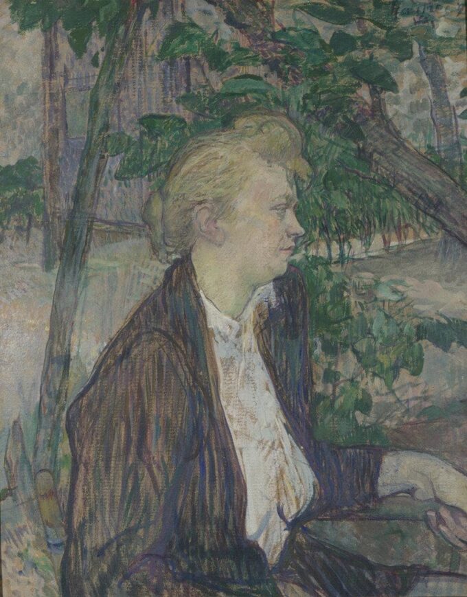 Mujer sentada en un jardín – Toulouse Lautrec Henri de Toulouse-Lautrec 2024-09-20