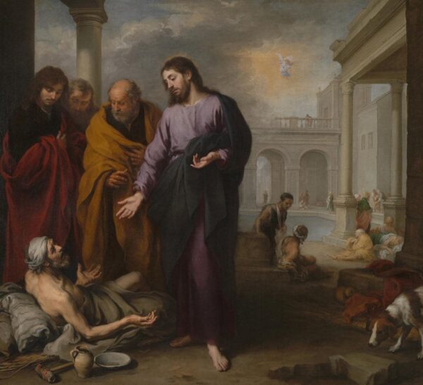 Jesucristo sanando al paralítico en la piscina de Bethesda – Bartolomé Esteban Murillo Bartolomé Esteban Murillo 2024-11-21