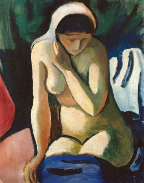 Chica desnuda con una bufanda – August Macke August Macke 2024-09-20