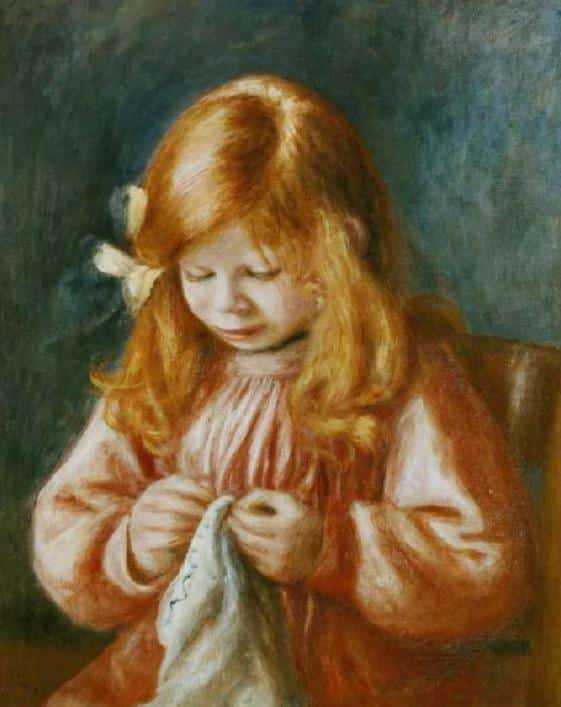 Niño cosiendo – Pierre-Auguste Renoir Pierre-Auguste Renoir 2024-09-20