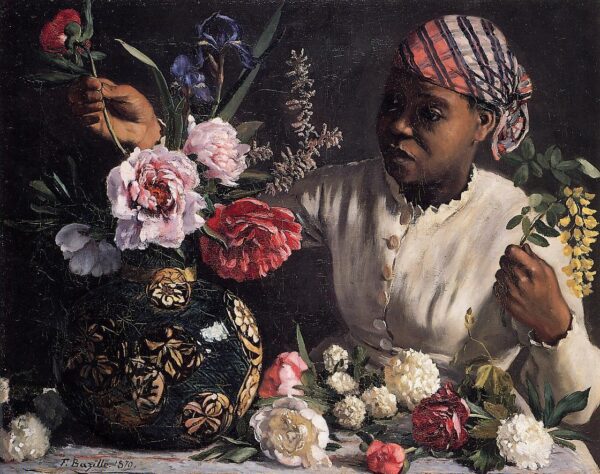 Negra con peonías Frédéric Bazille 2024-11-21