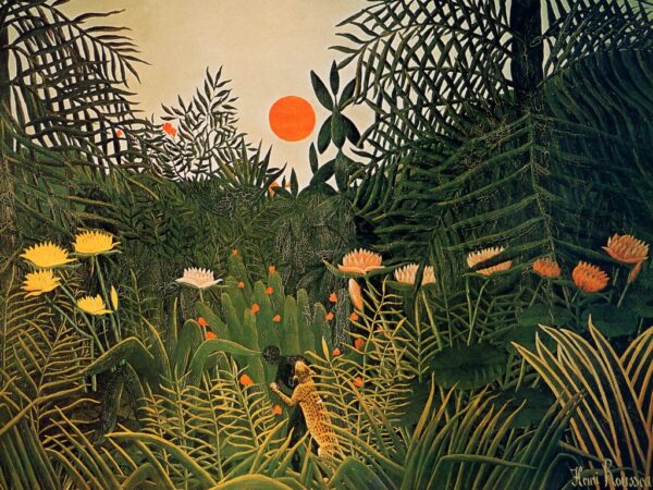 Un hombre negro atacado por un jaguar – Henri Rousseau Henri Rousseau 2024-11-21