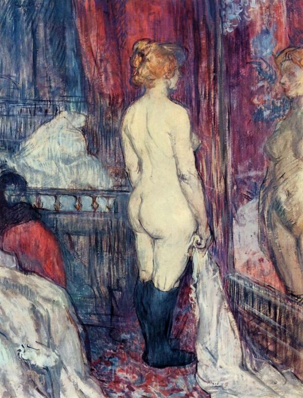 Desnudo de pie frente a un espejo – Toulouse Lautrec Henri de Toulouse-Lautrec 2024-11-21