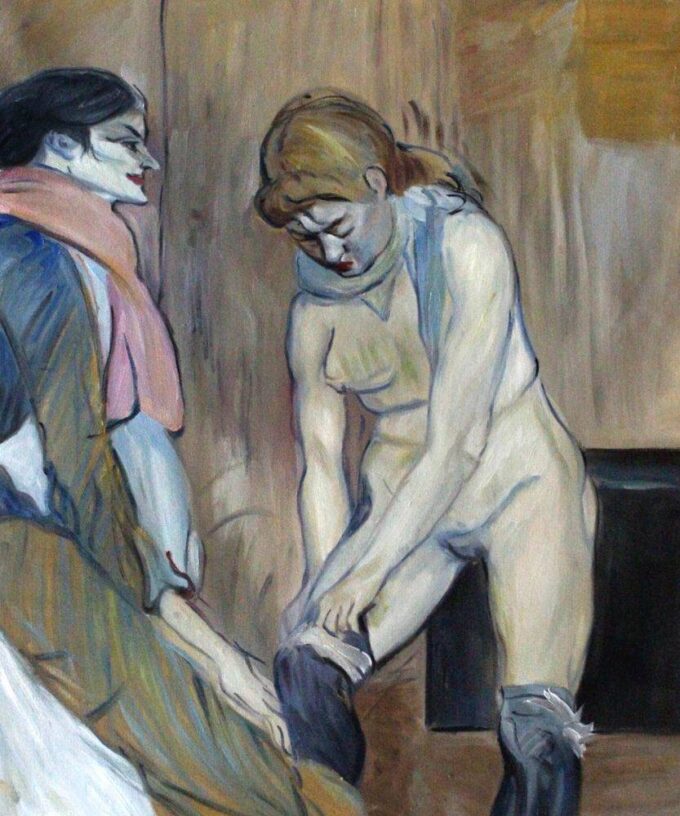 Mujer tirando de sus medias – Toulouse Lautrec Henri de Toulouse-Lautrec 2024-09-20