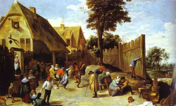 Paisanos bailando frente a una posada – David el Joven Teniers David Teniers el Joven 2024-12-31