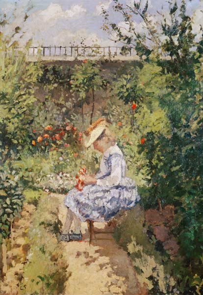 Niña en un jardín – Camille Pissarro Camille Pissarro 2024-09-20