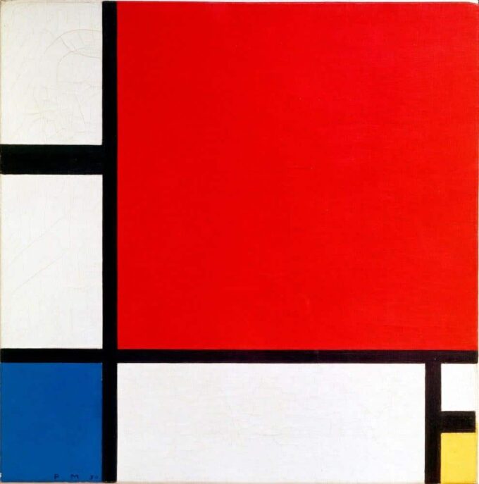 Composición con rojo, azul y amarillo – Mondrian Piet Mondrian 2024-09-19