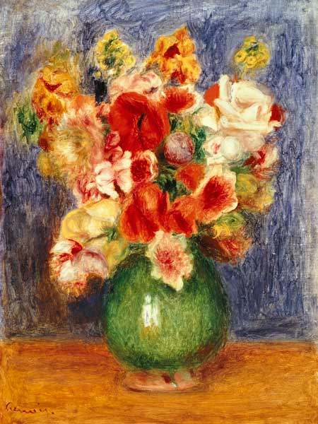 Naturaleza muerta con flores en un jarrón verde – Pierre-Auguste Renoir Pierre-Auguste Renoir 2024-09-20 2