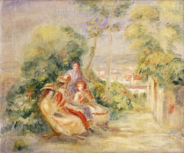 Chica en el jardín Probablemente en el jardín del Castillo de las Nieblas, donde Renoir en 1893 – Pierre-Auguste Renoir Pierre-Auguste Renoir 2024-09-19