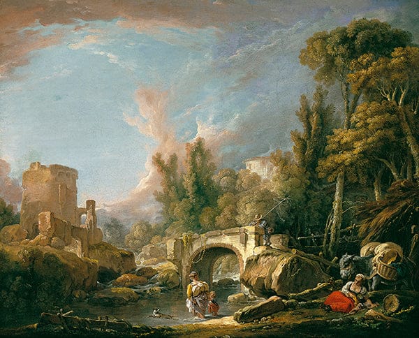 Paisaje fluvial con ruina y puente – François Boucher François Boucher 2024-11-21