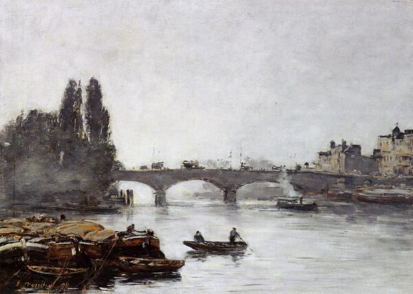 Rouen, el Puente Corneille, efecto de niebla – Eugène Boudin Eugène Boudin 2024-11-21