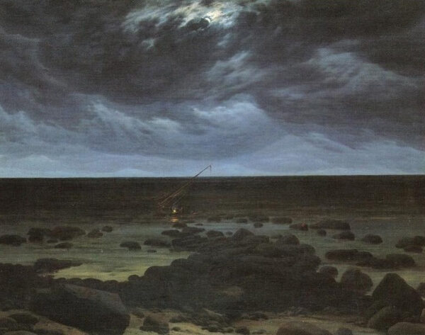 Borde de mar a la luz de la luna – Caspar David Friedrich Caspar David Friedrich 2024-11-21