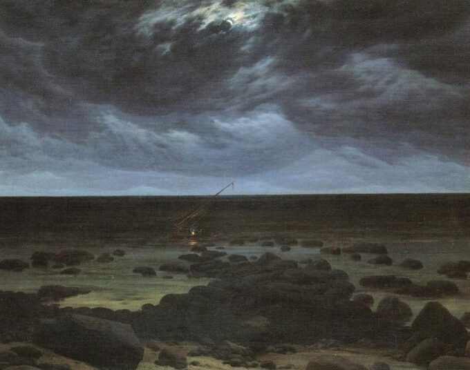 Borde de mar a la luz de la luna – Caspar David Friedrich Caspar David Friedrich 2024-09-20