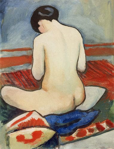 Desnudo sentado en cojines – August Macke August Macke 2024-09-20 2