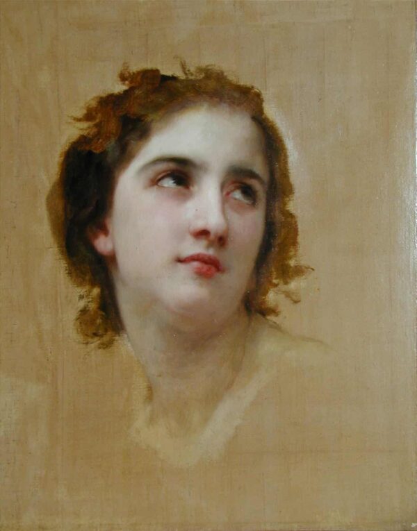 Croquis de una joven mujer – William Bouguereau William Bouguereau 2024-11-21